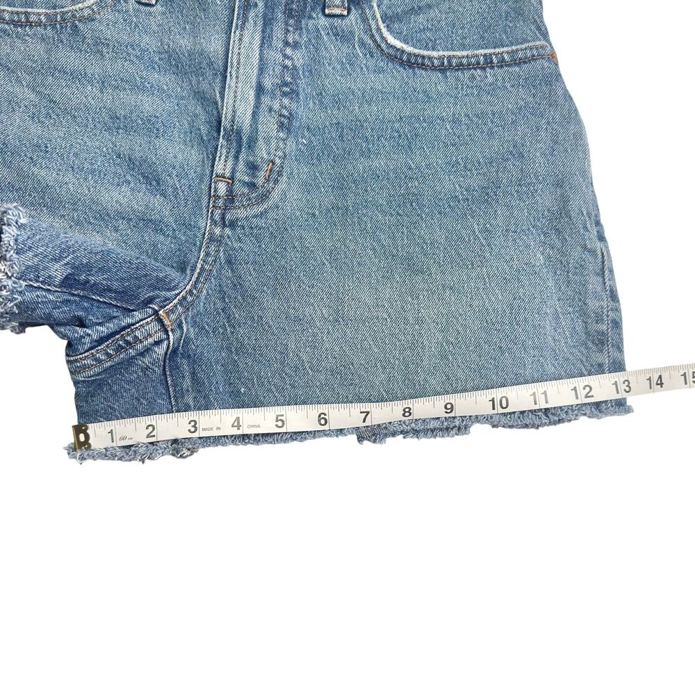 Madewell | Women | The Curvy Perfect Dewberry Cut Off Denim Jean Shorts | Sz 27 - Picture 5 of 13